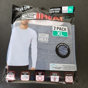 32 Degrees Heat Men’s Mesh Long Sleeve Crew Neck Thermal Shirt Size XL